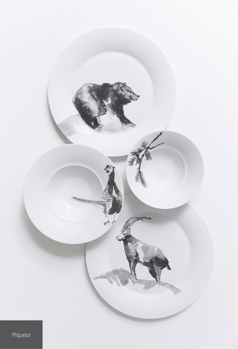 Bespoke Piqueur dinnerware collection Bespoke Piqueur dinnerware collection